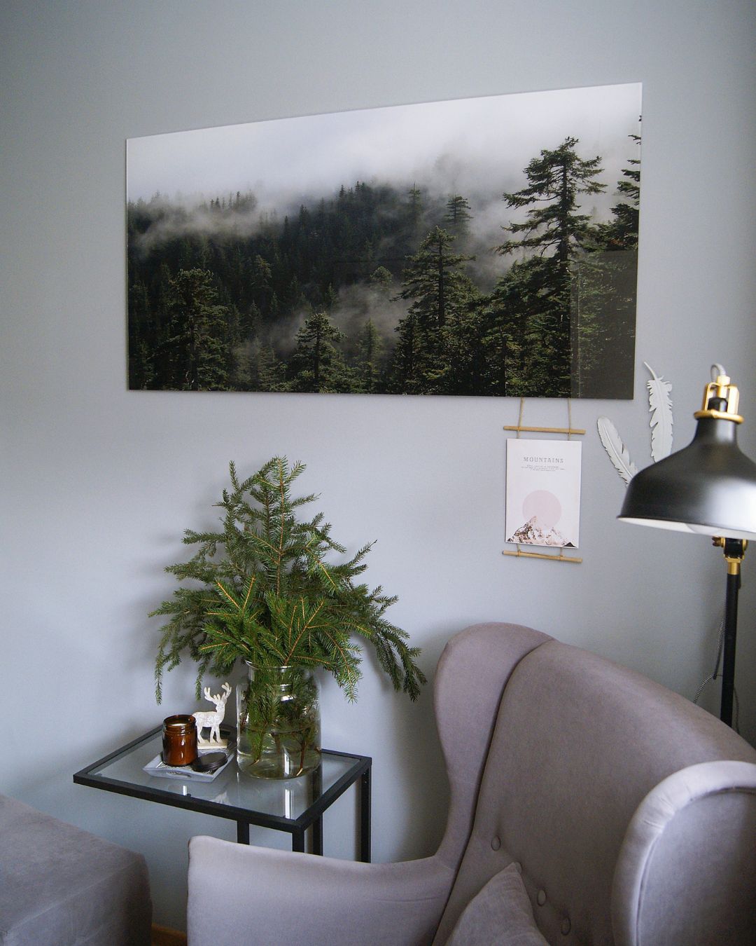 Foto obraz na ścianę akryl Leśna mgła