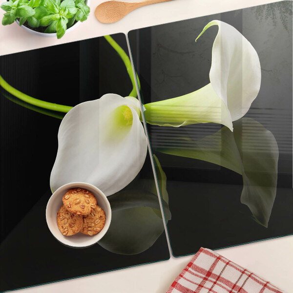 Tabla de cocina Lirio sobre fondo negro