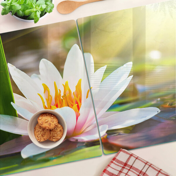 Tabla de cocina Nenúfar a la luz del sol