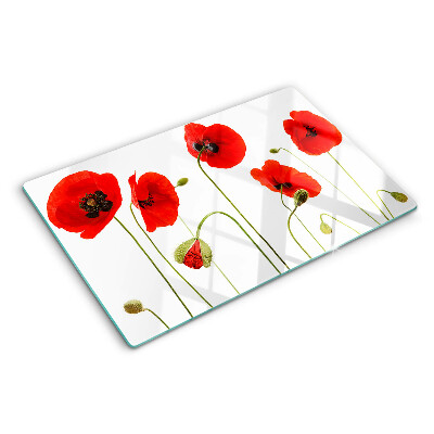 Tabla para cortar Motivo floral de amapola