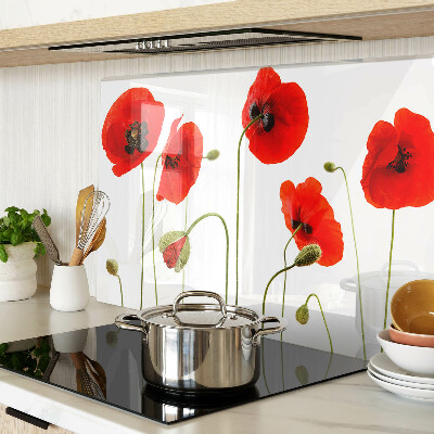 Tabla para cortar Motivo floral de amapola