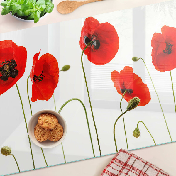 Tabla para cortar Motivo floral de amapola