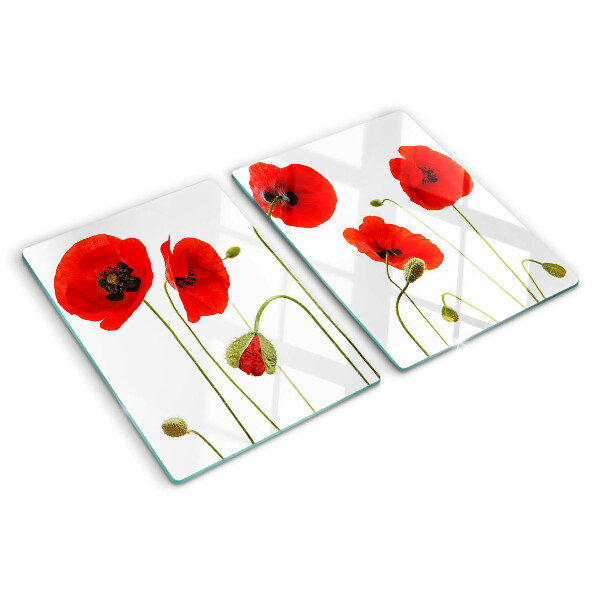 Tabla para cortar Motivo floral de amapola