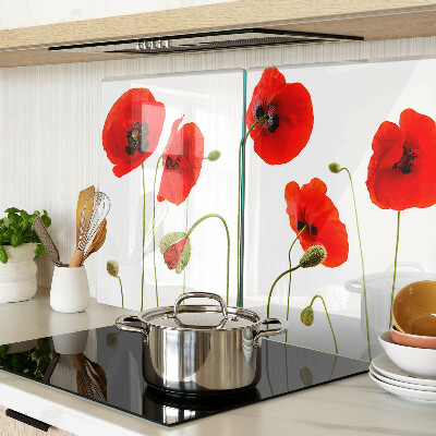 Tabla para cortar Motivo floral de amapola