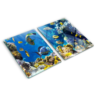 Szklana deska do krojenia Podwodny świat rafy koralowej