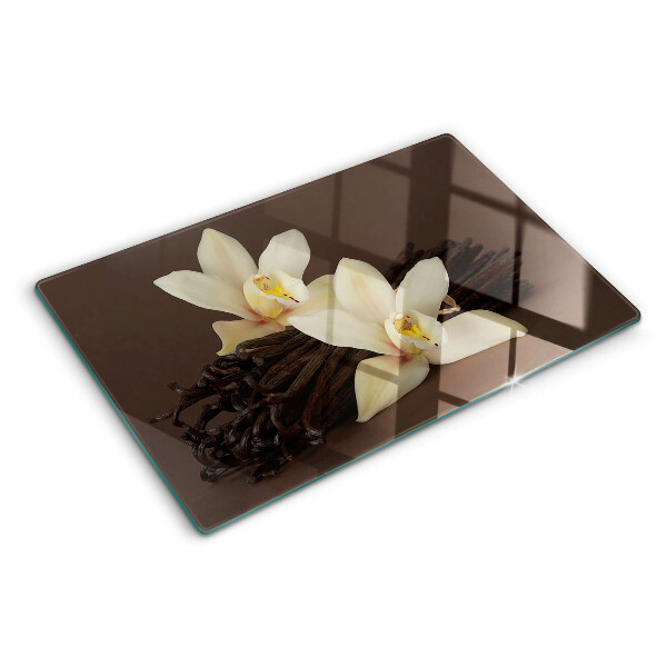 Tabla de cocina Orquídeas y vainas de vainilla