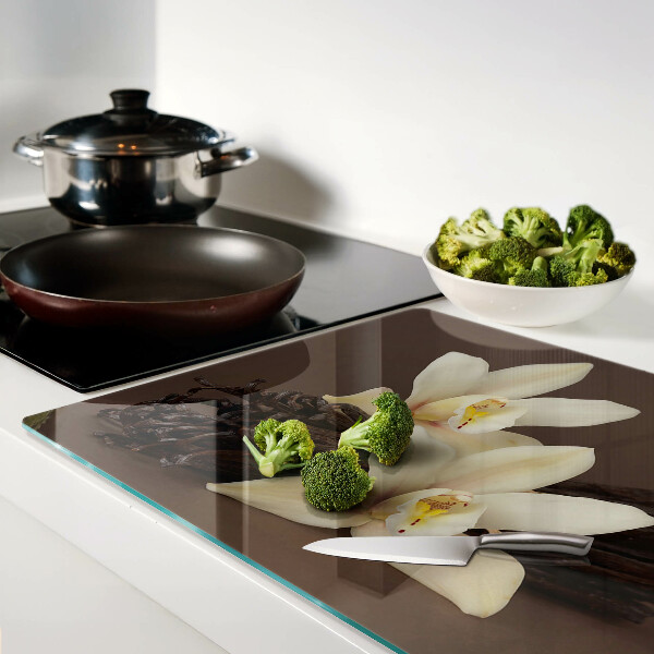Tabla de cocina Orquídeas y vainas de vainilla