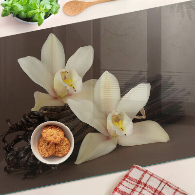 Tabla de cocina Orquídeas y vainas de vainilla