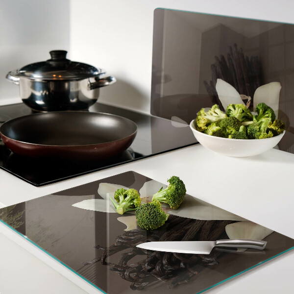 Tabla de cocina Orquídeas y vainas de vainilla