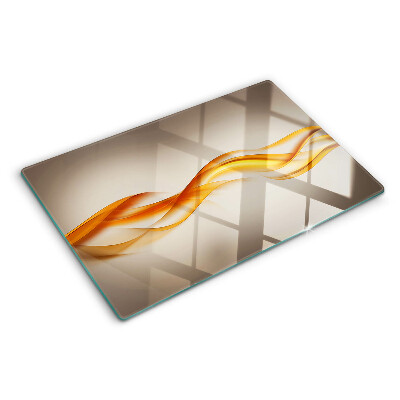 Tabla para cortar Ondas en tonos dorados