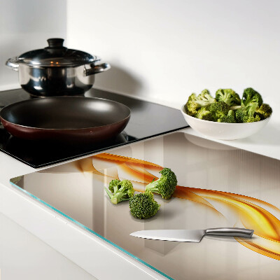 Tabla para cortar Ondas en tonos dorados