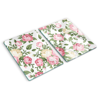 Tabla para cortar Patrón floral de rosas