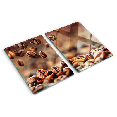 Tabla de cocina Granos de café en movimiento