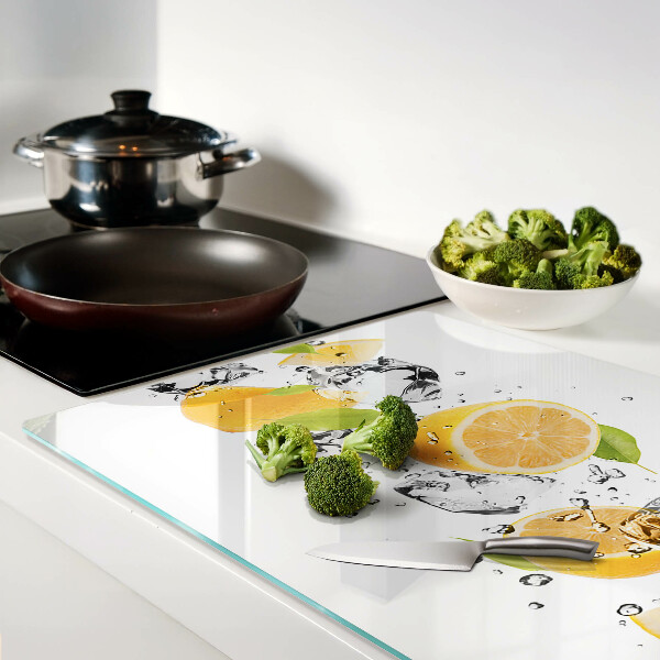 Tabla de cortar Limones con hielo