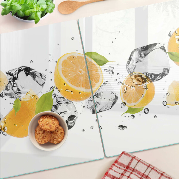 Tabla de cortar Limones con hielo