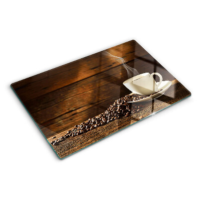 Tabla para cortar Café y una taza