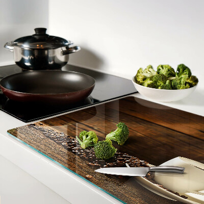 Szklana deska do krojenia Kawa i filiżanka