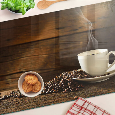 Tabla para cortar Café y una taza