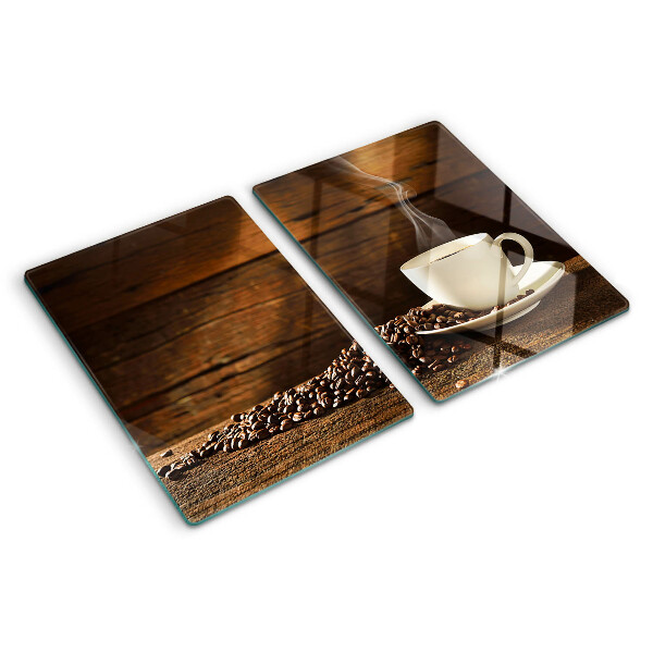 Tabla para cortar Café y una taza