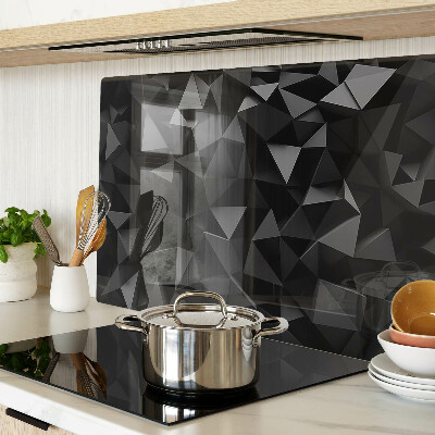 Tabla de cortar Geometría poligonal en tonos negros