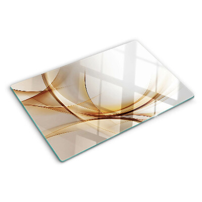 Tabla de cocina Ondas abstractas en tonos beige