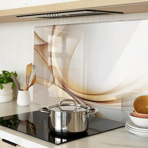 Tabla de cocina Ondas abstractas en tonos beige