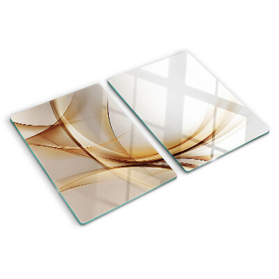 Tabla de cocina Ondas abstractas en tonos beige