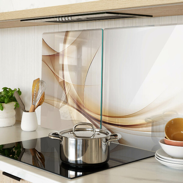 Tabla de cocina Ondas abstractas en tonos beige