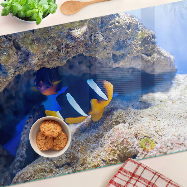 Tabla para cortar Peces en un arrecife de coral