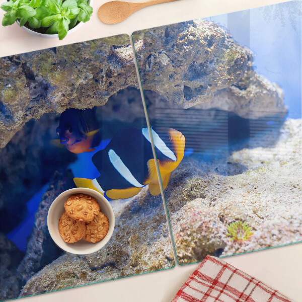 Tabla para cortar Peces en un arrecife de coral