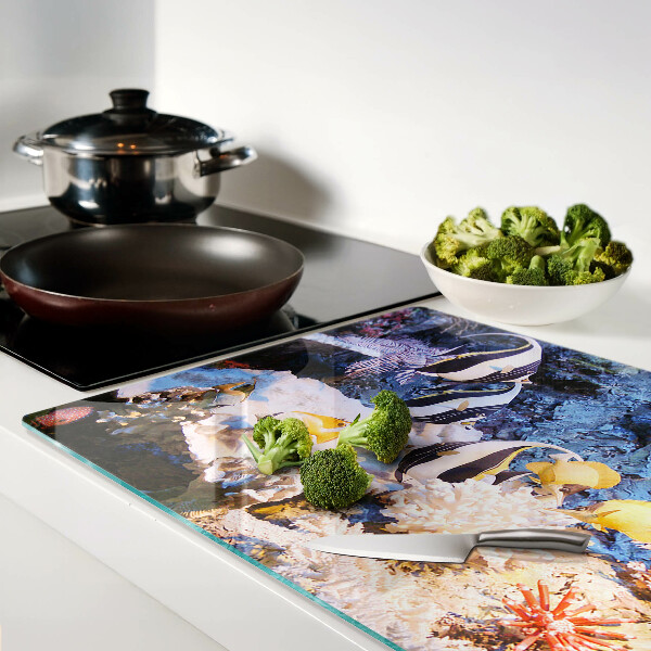 Deska kuchenna szklana Podwodny świat z rybami