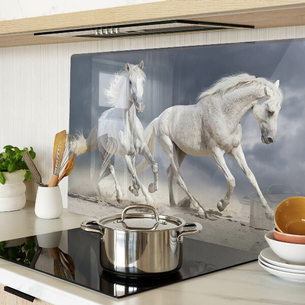 Tabla de cortar Caballos blancos en fuga