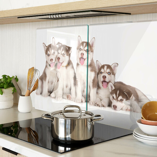 Tabla de cortar Cachorros de husky