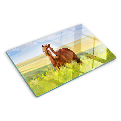 Tabla de cocina Un caballo en el prado