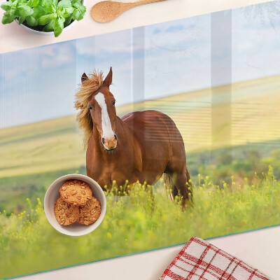 Tabla de cocina Un caballo en el prado