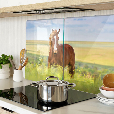 Tabla de cocina Un caballo en el prado