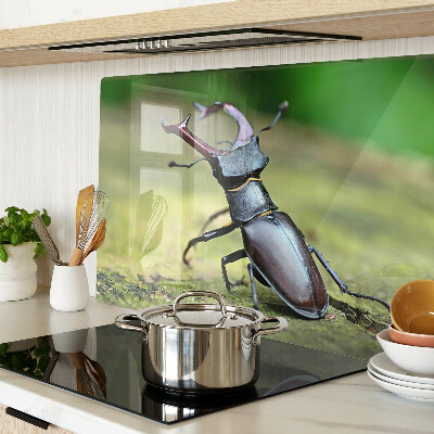 Deska kuchenna szklana Jelonek rogacz na zielonym tle