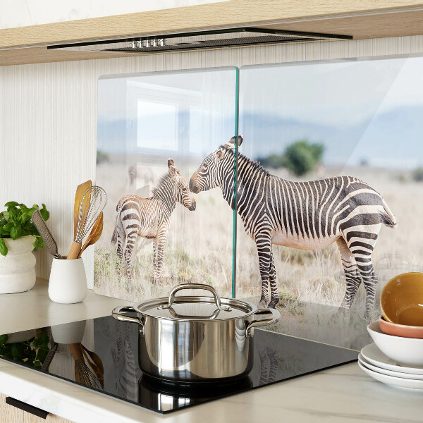 Tabla de cortar Cebras en el prado