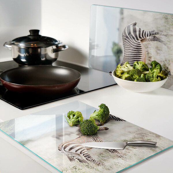 Tabla de cortar Cebras en el prado