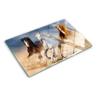 Tabla de cortar Tres caballos al galope
