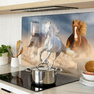 Tabla de cortar Tres caballos al galope