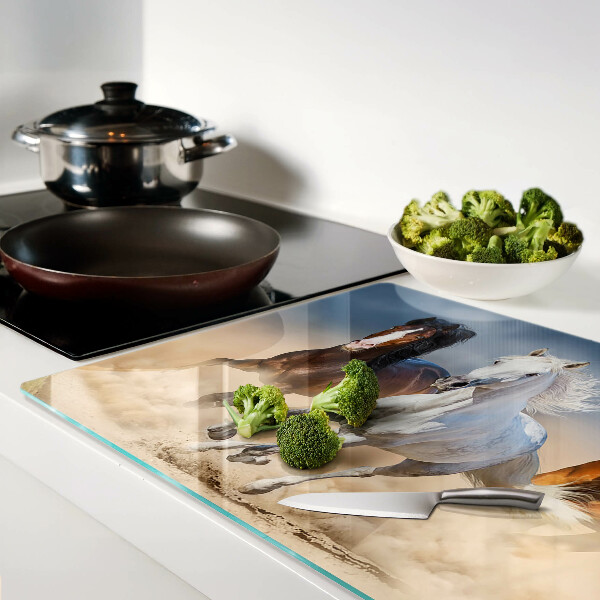 Tabla de cortar Tres caballos al galope