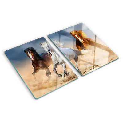 Tabla de cortar Tres caballos al galope