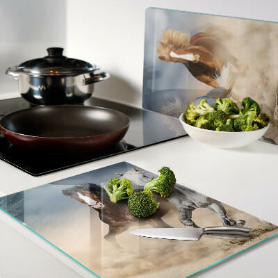 Tabla de cortar Tres caballos al galope