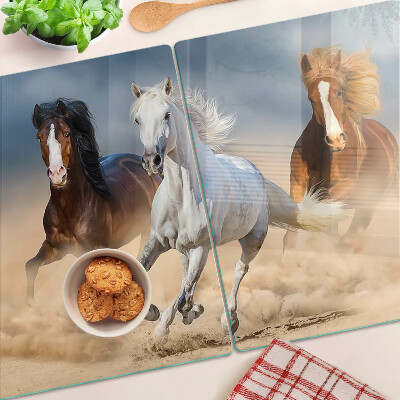 Tabla de cortar Tres caballos al galope