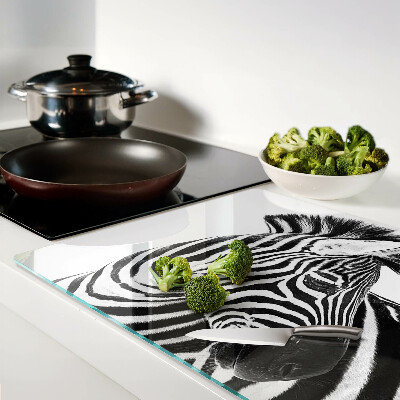 Tabla de cocina Cebra con rayas blancas y negras