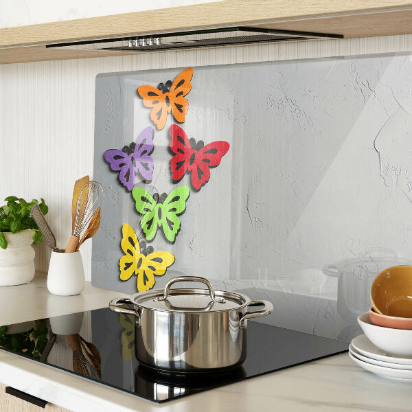 Szklana deska do krojenia Motyw kolorowych motyli