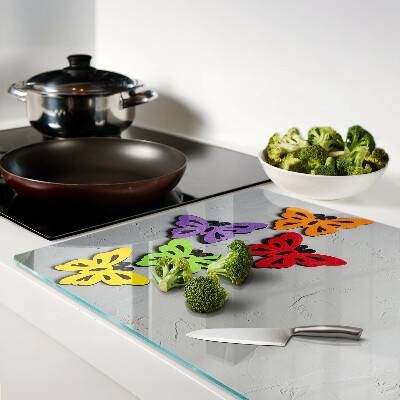 Tabla de cortar Motivo de mariposas coloridas