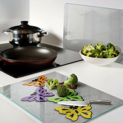 Tabla de cortar Motivo de mariposas coloridas