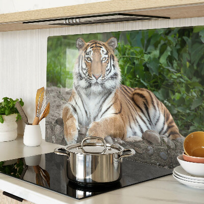 Tabla de cocina Tigre en su hábitat natural